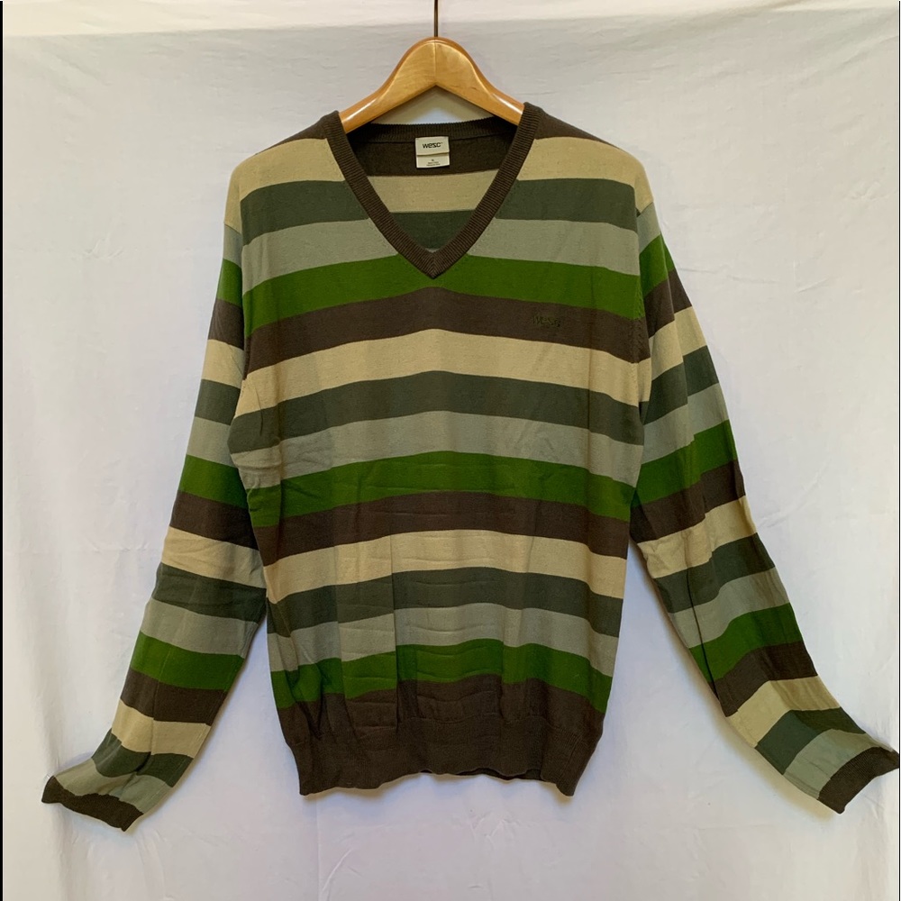 WESC Cotton/Cashmere V-Neck Sweater XL